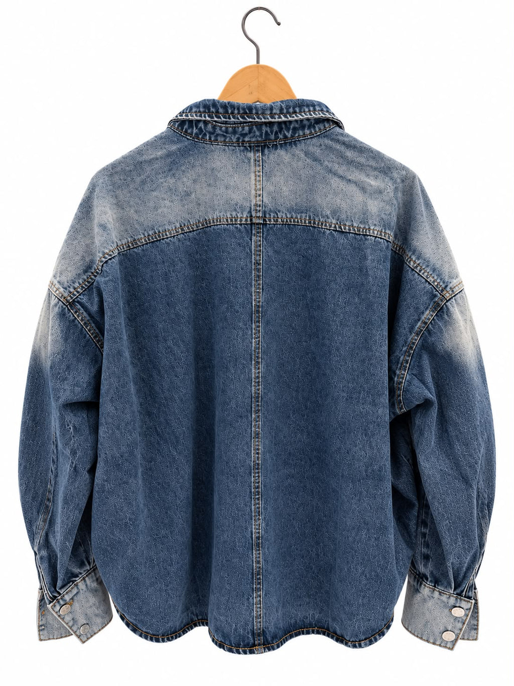 Veste en jean oversize à gros boutons