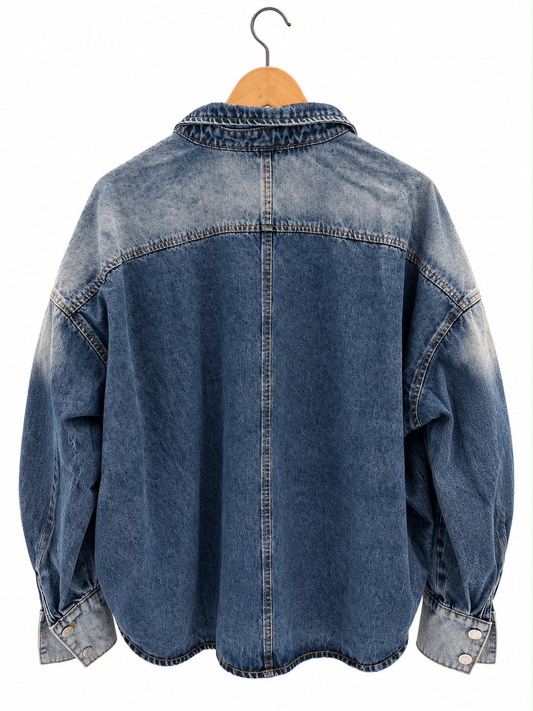 Veste en jean oversize à gros boutons